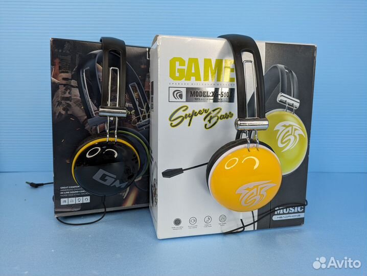 Наушники Game проводные накладные