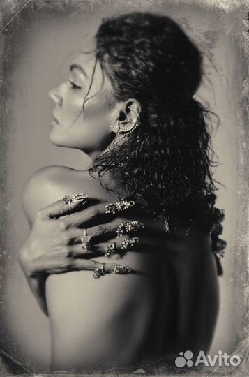 Серьги шипы трайбл ретро этно восток экзотика сере