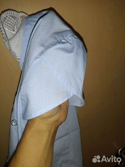 Рубашка блузка школьная на девочку р. 128