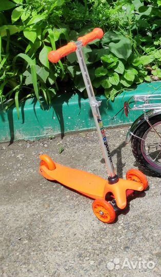 Самокат детский трехколесный бу