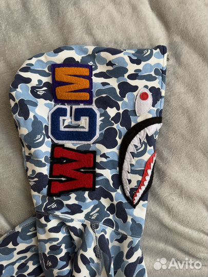 Зип худи bape shark