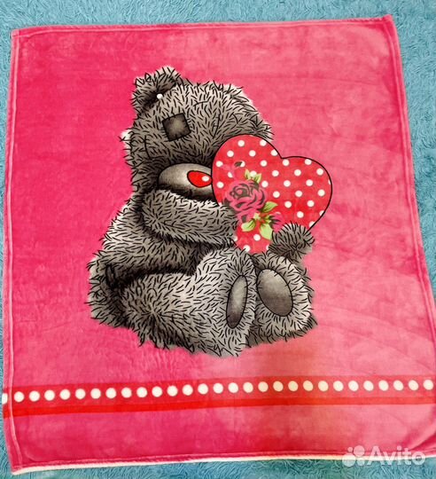 Плед детский плюшевый