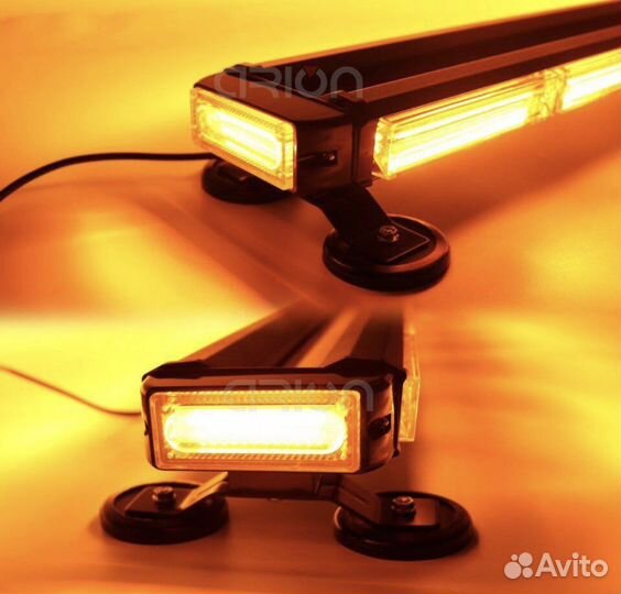 Мигалка оранжевая на крышу 4-х сторонняя 114см