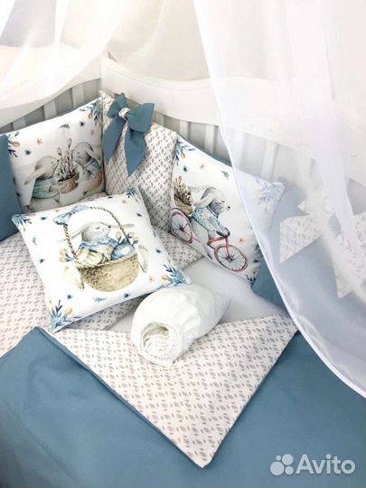 Бортики в детскую кроватку новые