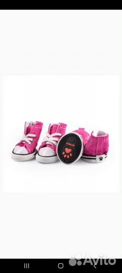 Кеды джинсовые для собак