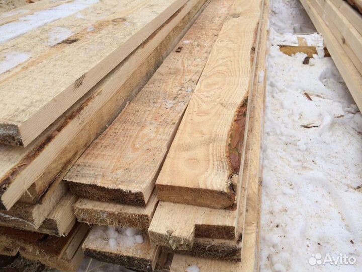 Доска обрезаная сухая 40х100х6000