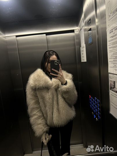 Шуба из эко меха