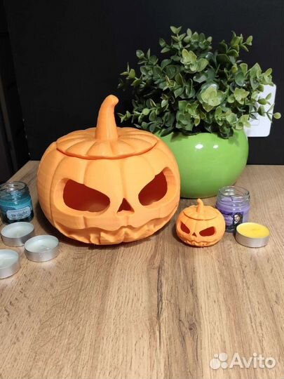 Декоративная тыква ваза на хэллоуин