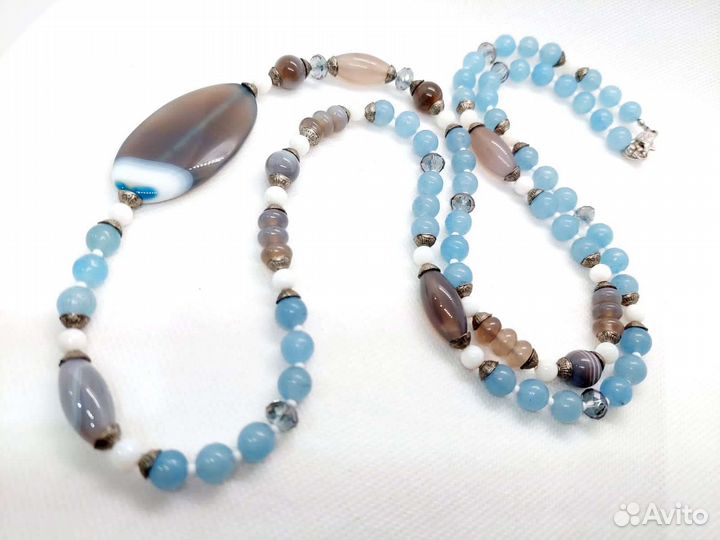 Колье Халцедон