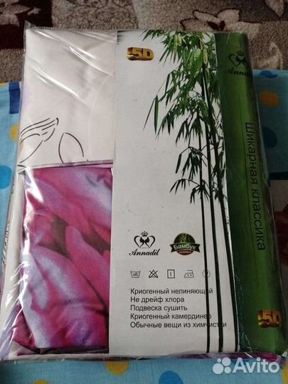 Новый комплект постельного белья евро