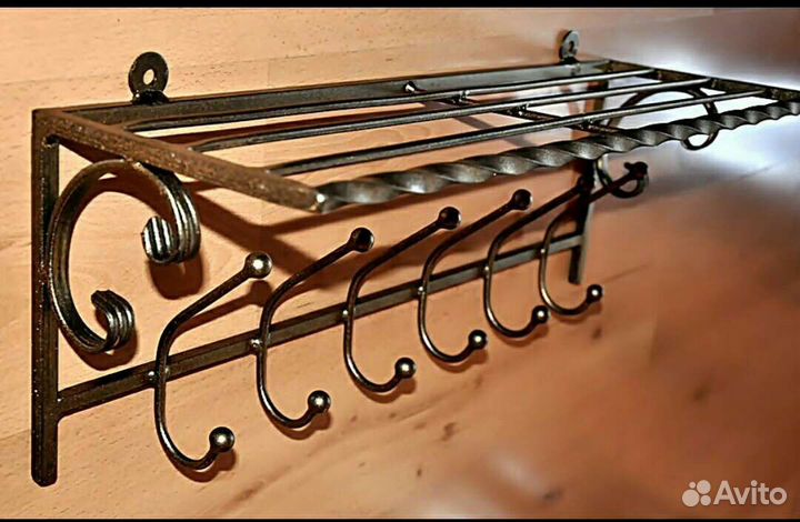 Кованная вешалка № 23