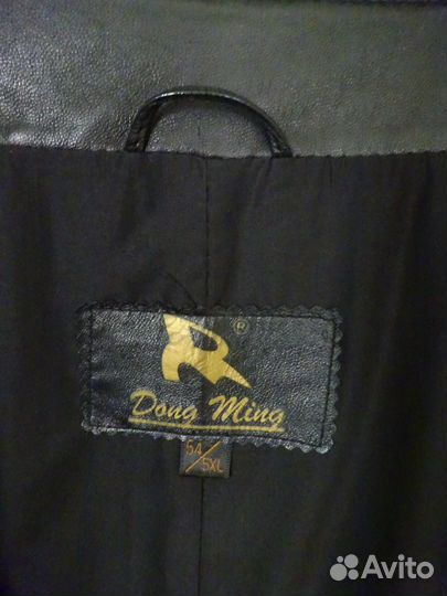 Кожаная куртка /плащ женская, Dong Ming,размер 52