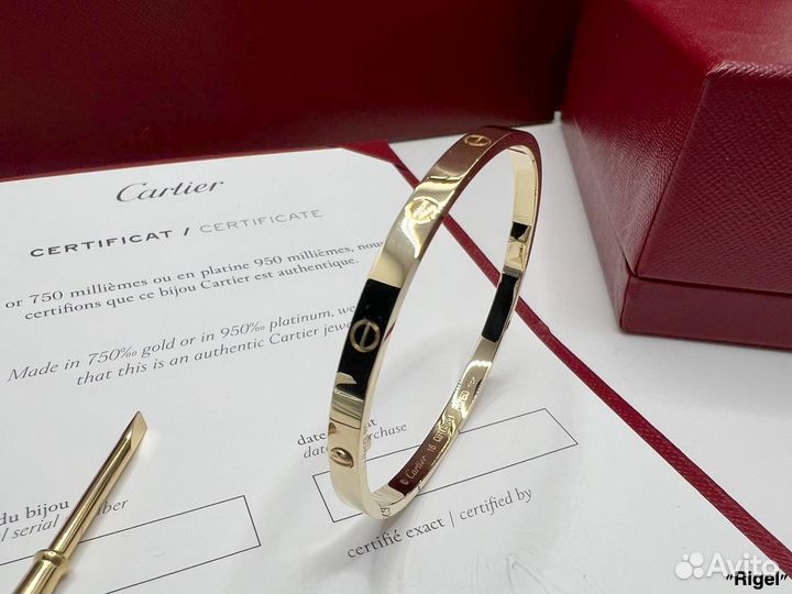 Браслет Cartier Love без вставок