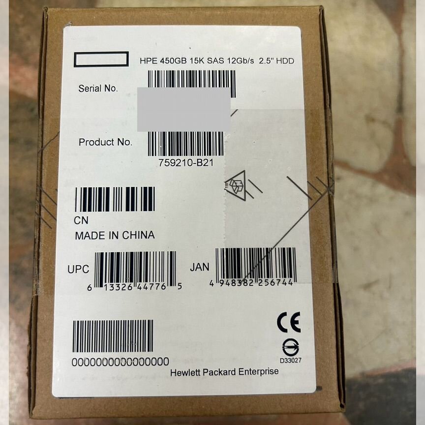 [759210-B21] Жесткий Диск Hp 450gb759547-001 G8 G9