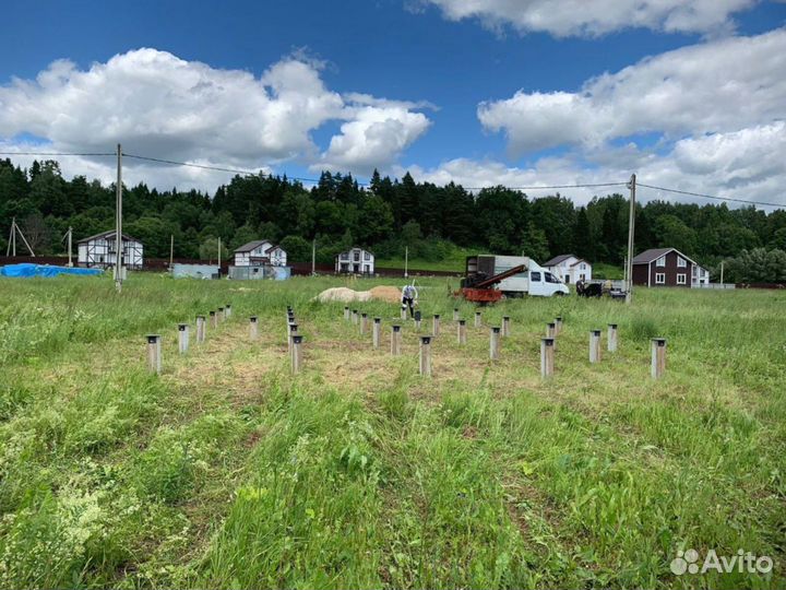 Винтовые сваи + монтаж