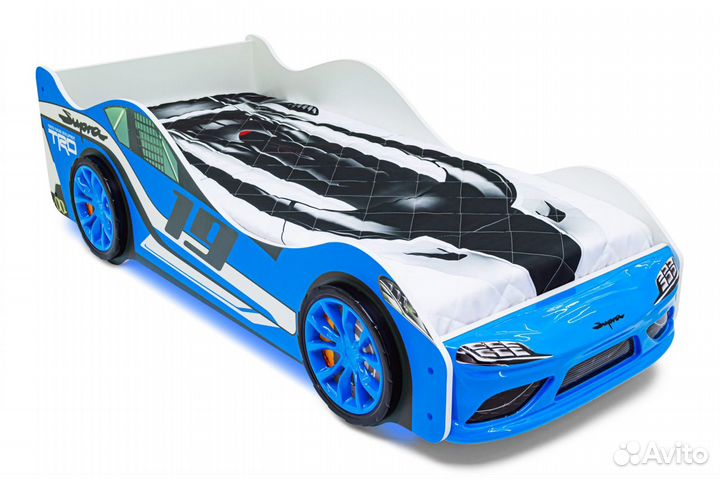 Детская кровать машина Супра синяя