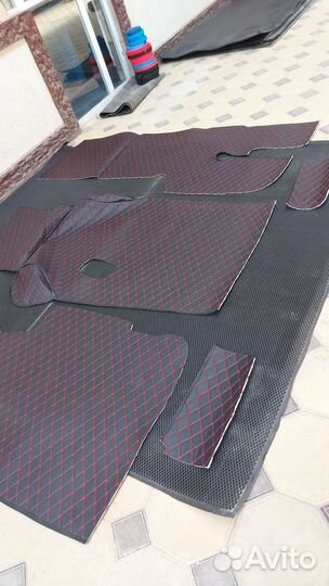 Напольное покрытие ромбиком