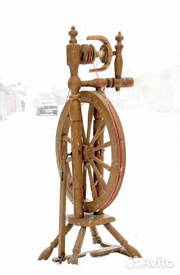 Прялка деревянная старинная