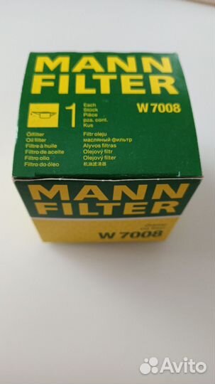 Фильтр Масляный Форд Ford,mann-filter арт. W7008