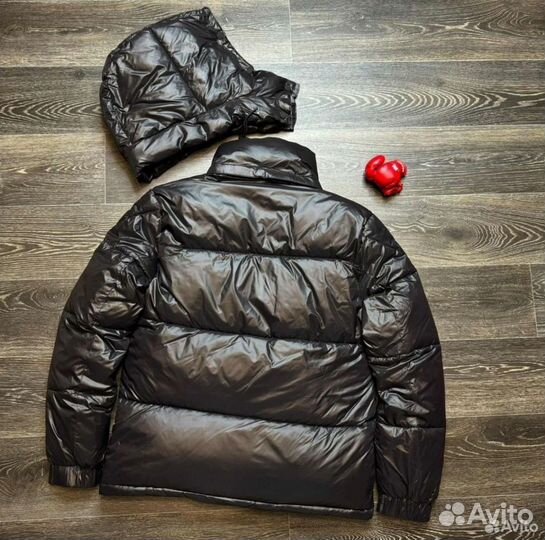 Пуховик moncler мужской глянцевый