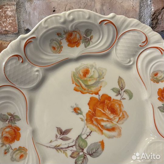 Антикварное фарфоровое блюдо. Германия