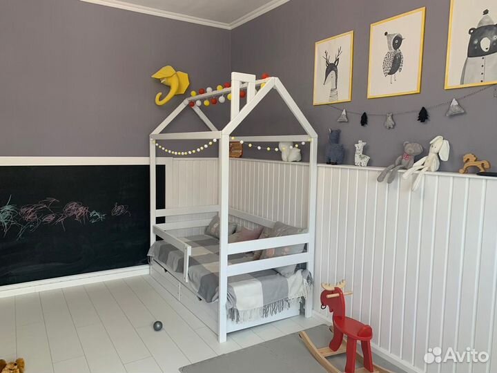 Детская кровать Домик (Массив березы)