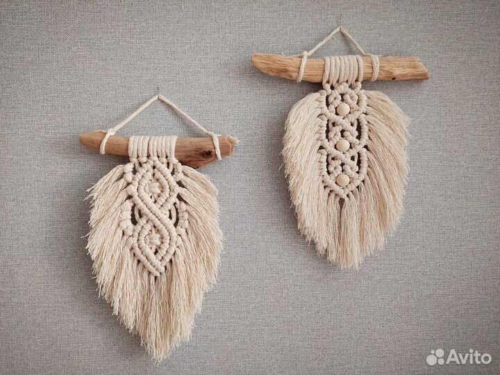 Макраме листок