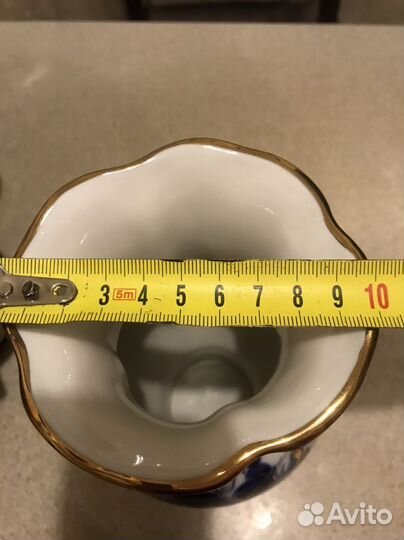 Ваза, салфетница и конфетница- гжель