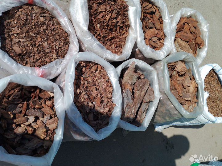 Кора сосны мульча