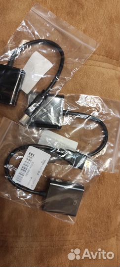 Переходник hdmi (В) - VGA / кабели vga + audio