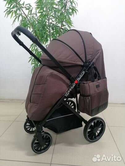 Новая коляска Luxmom H2 (коричневый)