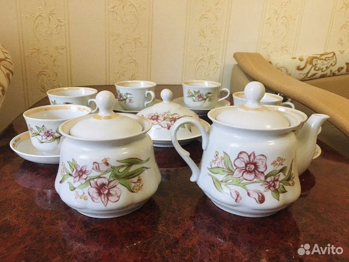 Чайный керамический сервиз СССР