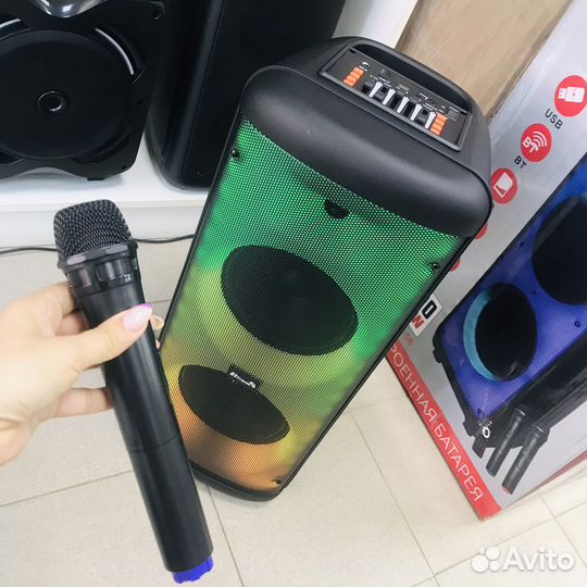 Портативная колонка bluetooth 50вт eltronic 20-55