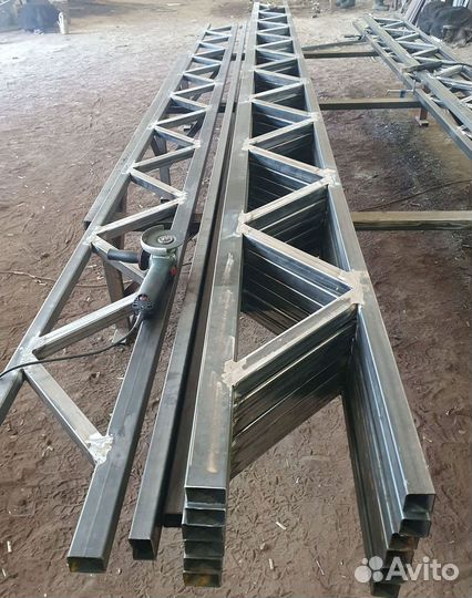 Фермы металлическе конструкции для навесов