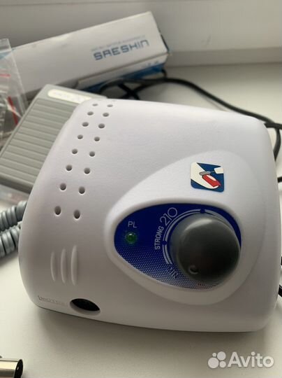 Strong 210 оригинал с педалью аппарат для маникюра