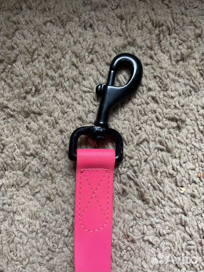 Поводок из биотана 5 м 25 мм розовый