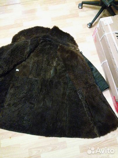 Тулуп овчинный нагольный караульный р.60