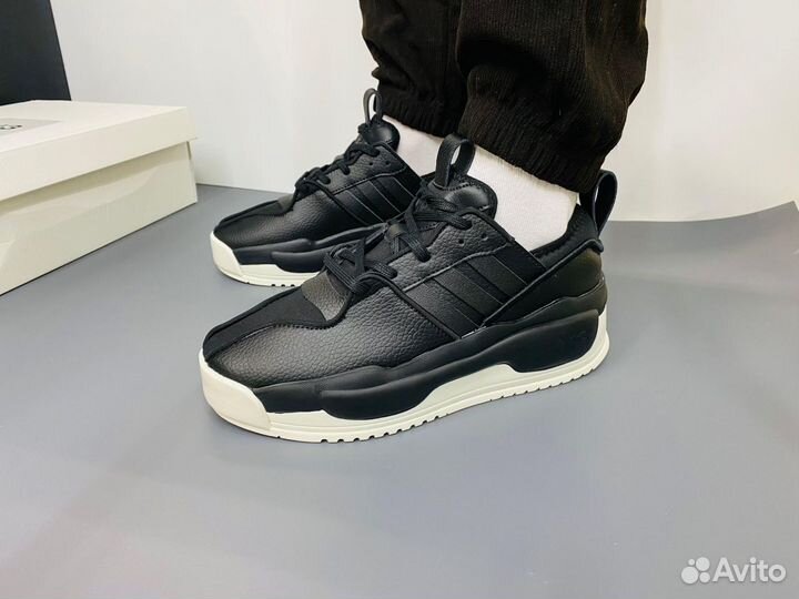 Adidas Y-3 Rivalry Black мужские кроссовки кожаные