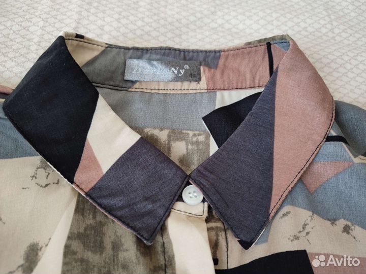 Рубашка с абстрактным принтом