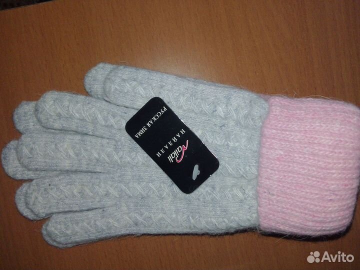 Перчатки женские кожаные