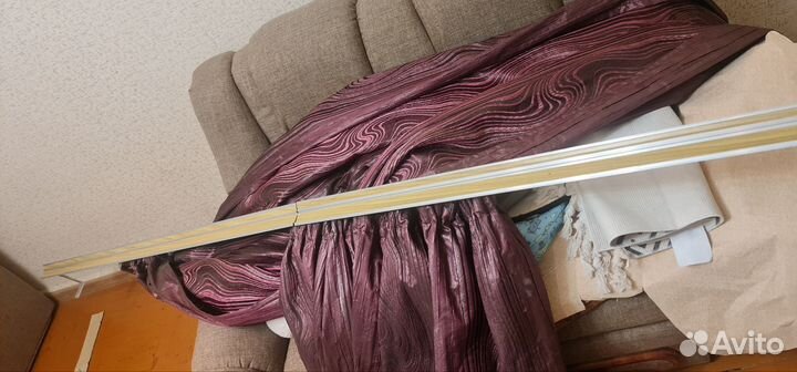 Карнизы для штор двухрядные бу