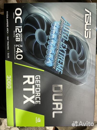 Видеокарта asus GeForce rtx 3060 12 gb