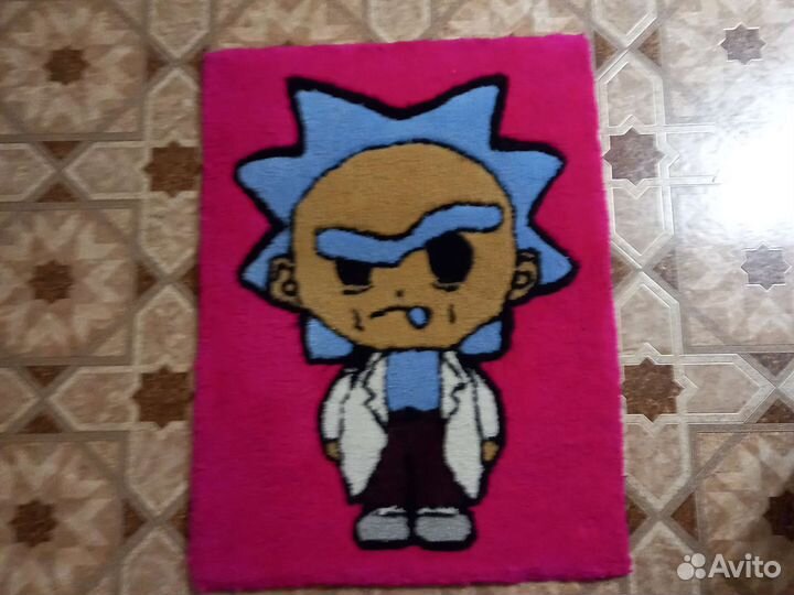 Коврик. Рик и Морти. Самодельная работа