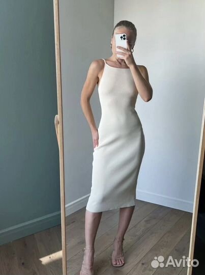 Платье лапша миди