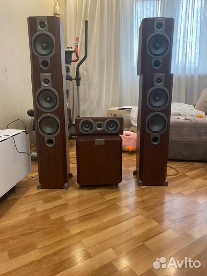 Колонки wharfedale, комплект с усилителем yamaha