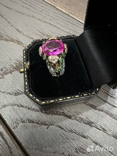 Перстень серебро 925 с фианитом