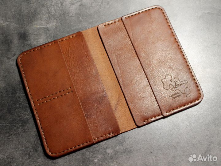 Обложка для документов из натуральной кожи