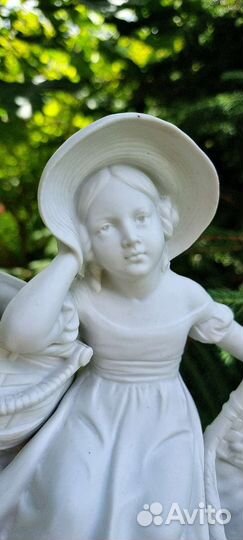 Бисквитный фарфор, винтаж, статуэтка
