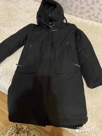 Пуховик женский длинный