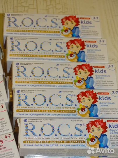 Зубная паста \ щётка для малышей R.O.C.S.в асс- те